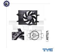 FAN ENGINE COOLING 810-0025 FOR FORD FXJA/FXJC/FXJB 1.4L 4cyl FUSION