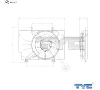 FAN ENGINE COOLING 810-0042 FOR FORD STJC/STJA/STJB/STJD 1.2L 4cyl FIESTA VI