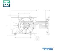FAN ENGINE COOLING 810-0042 FOR FORD STJC/STJA/STJB/STJD 1.2L 4cyl FIESTA VI