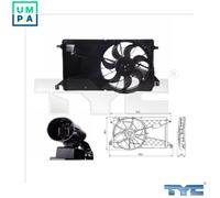 FAN ENGINE COOLING 820-0001 FOR MAZDA Y406/Y642/Y605/Y603/Y601 1.6L LFN8 2.0L
