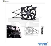New Fan, radiator for OPEL:ZAFIRA A MPV,ASTRA G Coupe,ASTRA G Delvan 1341299