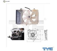 TYC 836-0015 Fan, radiator