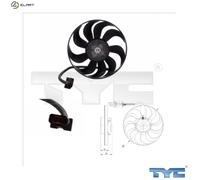 FAN ENGINE COOLING 837-0001 FOR VW AQY/AZG/APK/AZJ/AEG 2.0L 4cyl NEW BEETLE