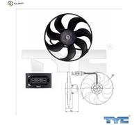 TYC 837-0003 Fan, radiator