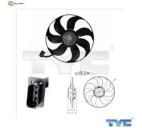 New Fan, radiator for AUDI SEAT VW:A3,TT,LEON,BEETLE,BORA I 1J0959455S