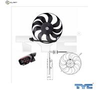 FAN ENGINE COOLING 837-0006 FOR VW AUA/BKY/BBY 1.4L 4cyl POLO