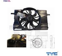 FAN ENGINE COOLING 838-0007 FOR VOLVO V50 C30 C70/II/Convertible S40 1.8L 4cyl