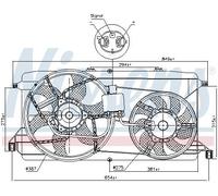 FAN, ENGINE COOLING 85826 NISSENS