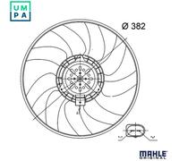 FAN ENGINE COOLING CFF 32 000S FOR AUDI CMGB/CGLC 2.0L 4cyl A6