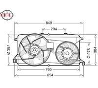 FAN, ENGINE COOLING DER10009