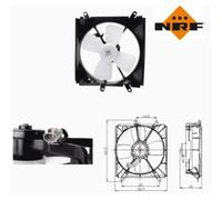 Fan, engine cooling NRF 47693 For TOYOTA