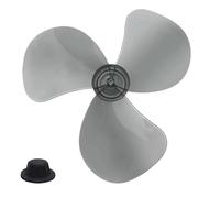 Fan - Fan Leaf | Fanner Replacement Part | Electric Leaf Replacement | Deck Fans | 16 Inch Blower Replacements Part with Nut Cover for Garag
