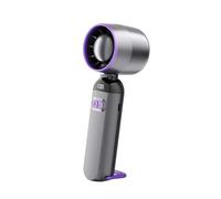 Fan, Foldable Mini USB Desk Fan, 4-12H High Speed No Blade Turbo, 5-Speed Portable Handheld(Purple)