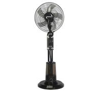 Fan for Bedroom with Spray Function 120° Oscillating Standing Fans Pedestal Fan with Remote 3.2L Water Tank for Bedroom, Living Room, Home Office(Black)