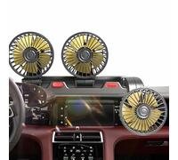 Fan for Car,Three-Head Automotive Electric Fan | 2 Speeds, USB/12V/24V Cooling Air, Silent for SUVs, Cars, ATVs, Trucks, Buses, Tents, RVs, Cruise Ships