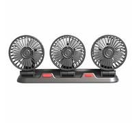 Fan for Car,Three-Head Car Cooling Fan | 2 Speeds, USB/12V/24V Cooling Air, Silent for SUVs, Cars, ATVs, Trucks, Buses, Tents, RVs, Cruise Ships