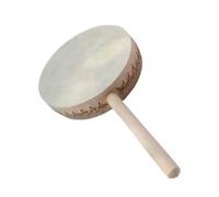 Fan-Handled Drum, Performance Rope-Climbing Drum, Festival And Celebration Painted Props,A,30CM