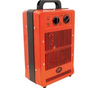 Prem-i-air Elite Electric 2.8kW Turbo Fan PTC Metal Space Heater With Thermostat, 3 Fan Heat Settings and Carry Handle for use in Workshops, Garages, Offices, Shops, Sheds, Greenhouses and Restaurants