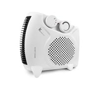 Fan Heater, 2 Heat Setting Adjustable Thermostat Portable and Compact Heater can use Upright or Flat Ideal For Small Rooms -Heater 2000W/2KW