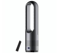 Fan Heater and Cooler,Bladeless Heater Fan,1400W Space Heater & 3 Heat Setting & 8 Speeds Tower Fan, 80° Oscillating Air Circulator Fan with Remote Control,8H Timer,LED Display