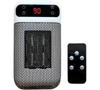 Fan Heaters for Home - Portable Ceramic Plug in Heater for Home, Adjustable Thermostat, 12 Hour Timer & LED Display, Small Heater with Overheating Protection for Bedroom Living Room Bathroom Office