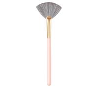 Fan Highlighter Brush - Precision Makeup Tool, Highlighter Makeup Brush, Soft Fan Shape Bristles for Cheekbones Contouring | Cosmetic Applicator