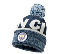 Fan Ink Manchester City Beanie Knitted Ski Hat Licensed Manchester City Winter Hat Blue, Blue, One Size, blue, One Size
