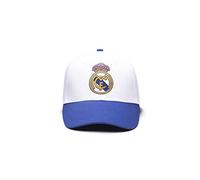 Fan Ink Real Madrid Adjustable Soccer Cap, Royal & White, 2-Tone | Officially Licensed, Embroidered Club Crest, Curved Brim, Unisex One Size