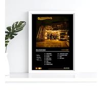 Fan Inspired Blossoms Music A3 Wall Art Print - Unframed Poster Featuring Rock Band Glossy Artwork Unique Home Décor Gift Bedroom Mancave