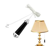 Fan Light Pull Chain - 150cm PP Metal Chrome Finish Extension Cord, Elegant Fixture Handle | Ceiling Lamp Control For Living Room Hotel Lighting Adjustment Labour-Saving Use