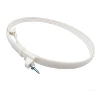 Fan Mesh Retaining Ring Replacement, PP Plastic Grill Guard Coil Hoop, Sturdy Fan Guard Fixing Ring, Fits 12 14 16 18 Inch Floor Table Wall Fans, Black(14127.5cm White)