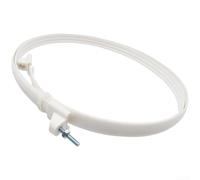 Fan Mesh Retaining Ring Replacement, PP Plastic Grill Guard Coil Hoop, Sturdy Fan Guard Fixing Ring, Fits 12 14 16 18 Inch Floor Table Wall Fans, Black(Small 16134cm White)