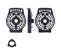 Fan Motor Cover Front Bracket Protective Shell for Airmate, High-Strength Plastic Replacement Part with Optimized Ventilation, Includes Fixing Nuts, Black(Black)