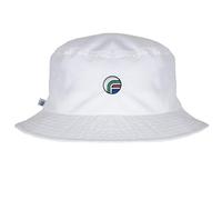 fan originals Bucket Hat - Classic All White - Embroidered Logo S/M