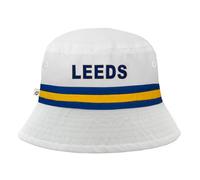 fan originals Bucket Hat - White Blue Yellow Leeds Colours Text L/XL