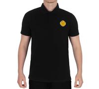fan originals Leeds Polo Shirt Adults Black Smiley Medium
