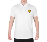 fan originals Leeds Polo Shirt Adults White Smiley Large