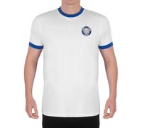 fan originals Leeds T-Shirt Mens Retro Crew Neck Rose White Small