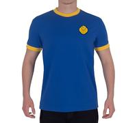 fan originals Leeds T-Shirt Mens Retro Crew Neck Smiley Royal Medium
