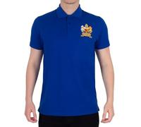 Fan Originals United 1968 European Colours Manchester Crest Polo Shirt Blue Medium