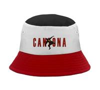 fan originals United Colours Tricolour Black White Red Cantona Bucket Hat S/M