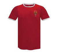 fan originals United Wembley 1958 Crest Mens T-Shirt Crew Neck Red Large