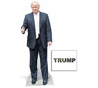 Fan Pack - Donald Trump Pink Tie USA President Lifesize Cardboard standup /Standee - Plus 8x10 Star Photo