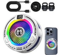 Fan Portable À Vitesse - Refroidisseur Téléphone Magnétique 30 W | Adjustable Pour Smartphone, Refroidissement Rapide Jeux, Outdoor Vlog Tabl Streaming, Été, Vlog, Utilisation Extérieure