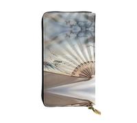Fan Printed Clutch (7.5x4.1 in) | Leather Wallet