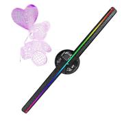 Fan Projector Hologram 3D Resolution 2000 x 224, 3D Holographic Projection | 42 cm Screen Remote Control for Animation Video Bar Shop Halloween Christmas
