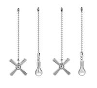 Fan Pulls Extension Chains Set Fan and Light Design Ceiling Fan Chain Pulls Ultra Long Beaded Ball Pull Chains for Lamp Fan Accessories
