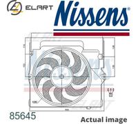 NISSENS 85645 Fan, A / C condenser