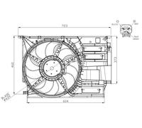 Genuine NRF Radiator Fan for Mini Countryman Cooper ALL4 1.5 (10/2016-Present)
