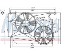 Nissens 85610 Fan, radiator